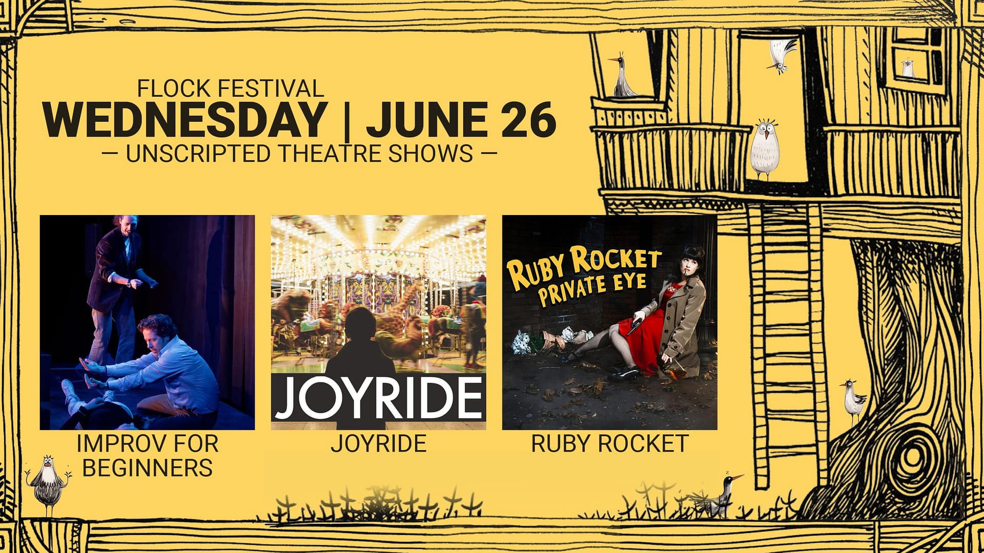 Wednesday Flock Festival – Improvised Theatre